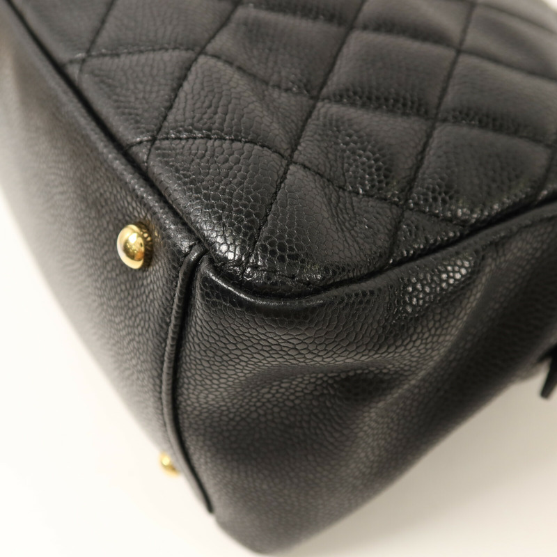 CHANEL 牛皮皮革Petit Tote Bag金扣鏈帶肩背袋-15