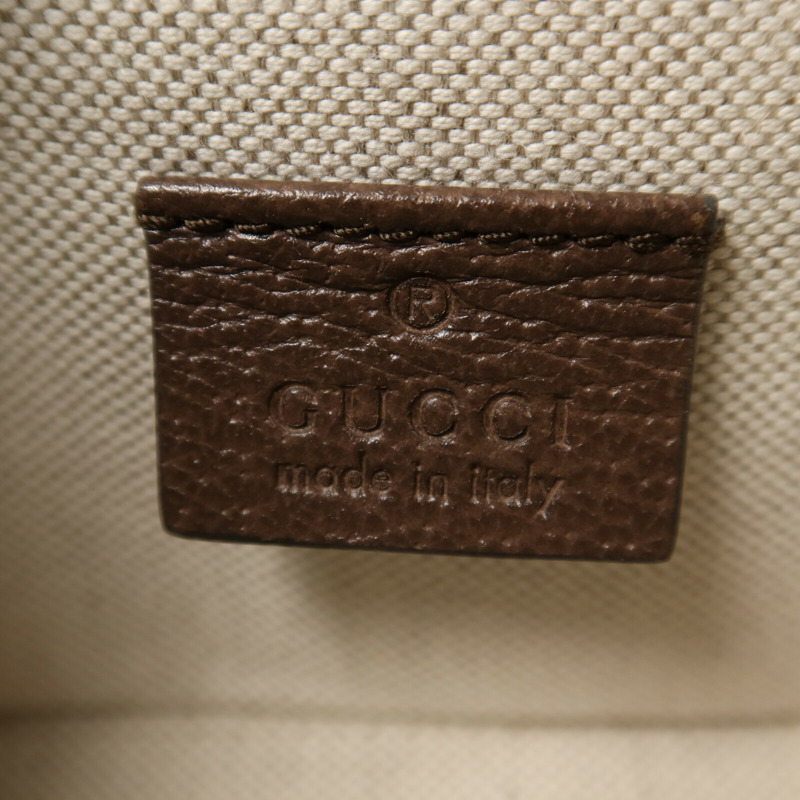 GUCCI 帆布Horsebit 1955金扣肩背袋-5