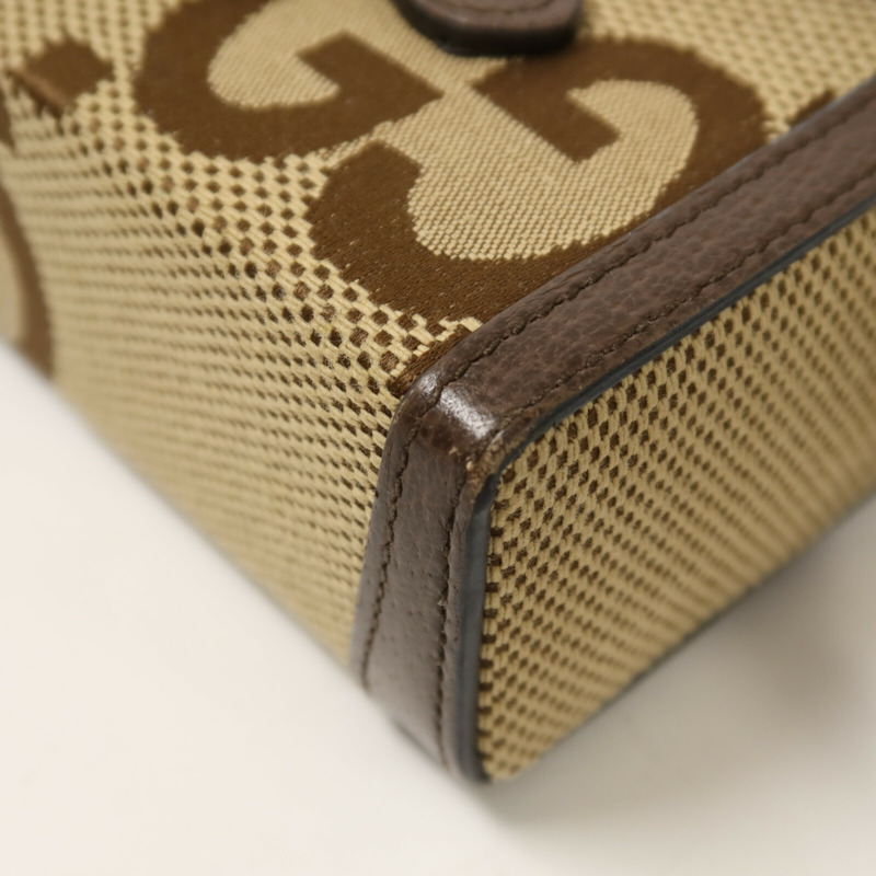 GUCCI 帆布Horsebit 1955金扣肩背袋-10