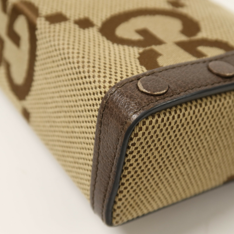 GUCCI 帆布Horsebit 1955金扣肩背袋-12