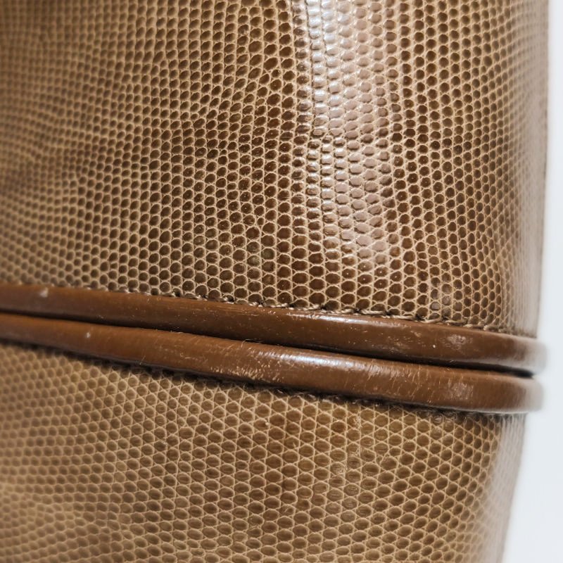 Saint Laurent羊皮蜥蜴皮純色翻蓋斜挎包-15