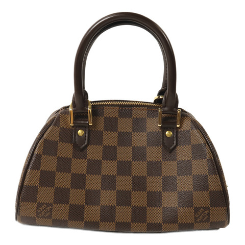 LOUIS VUITTON Damier Rivera Mini金扣手挽袋