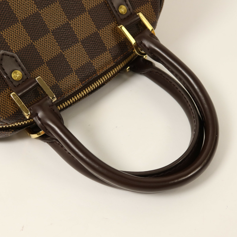 LOUIS VUITTON Damier Rivera Mini金扣手挽袋-7