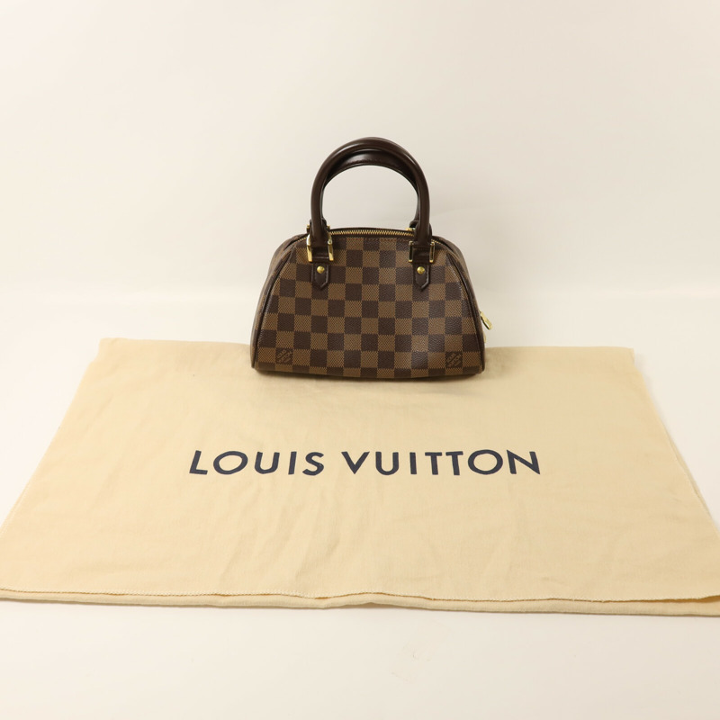 LOUIS VUITTON Damier Rivera Mini金扣手挽袋-8