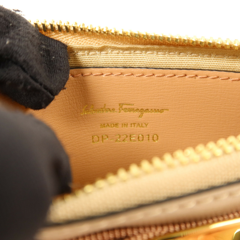 Salvatore Ferragamo 牛皮皮革Card Case金扣卡片套-5