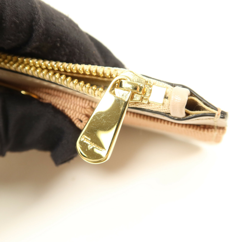 Salvatore Ferragamo 牛皮皮革Card Case金扣卡片套-6