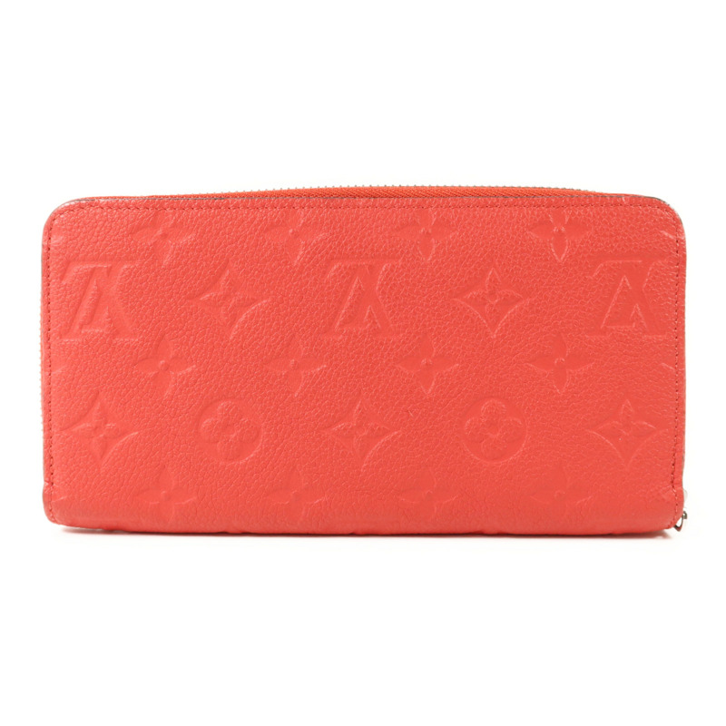 LOUIS VUITTON Monogram Empreinte Long Round Wallet銀扣長錢包-1