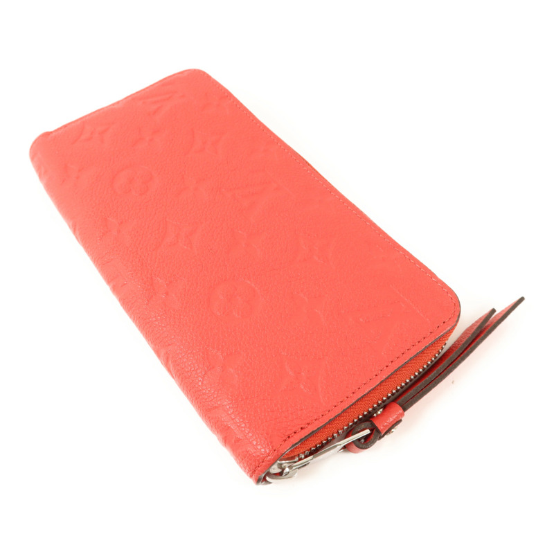 LOUIS VUITTON Monogram Empreinte Long Round Wallet銀扣長錢包-3