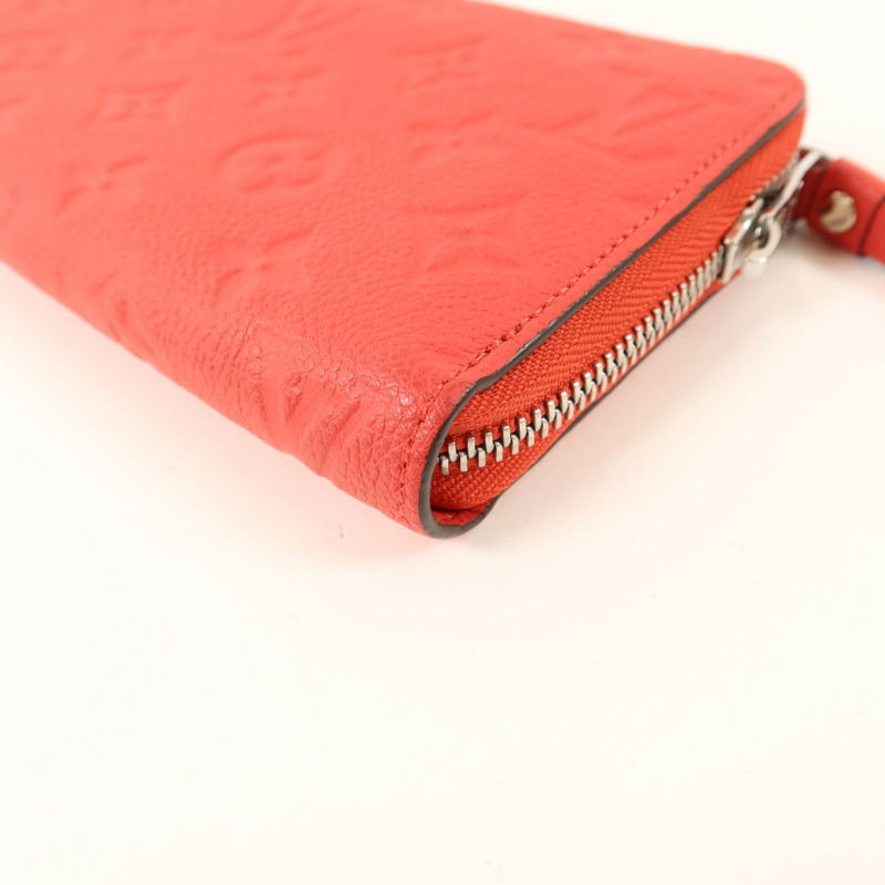 LOUIS VUITTON Monogram Empreinte Long Round Wallet銀扣長錢包-9