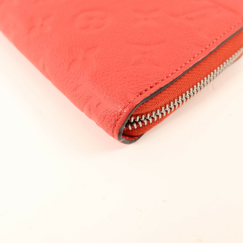 LOUIS VUITTON Monogram Empreinte Long Round Wallet銀扣長錢包-11