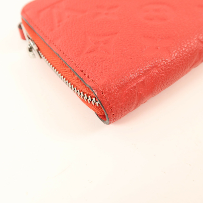 LOUIS VUITTON Monogram Empreinte Long Round Wallet銀扣長錢包-12