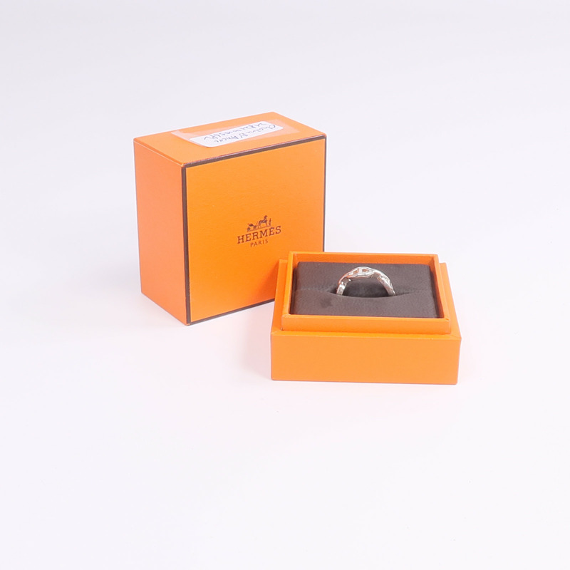 HERMES 925純銀Chaine d'ancre Ring戒指Hermes#54/US#6.5-7