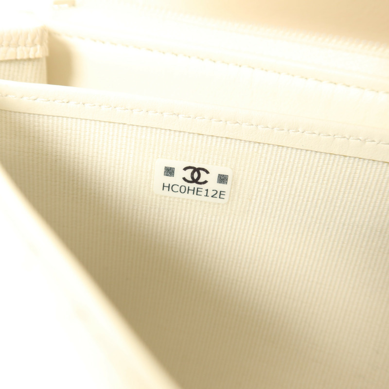 CHANEL 牛皮皮革Classic Long Wallet銀扣長錢包-7