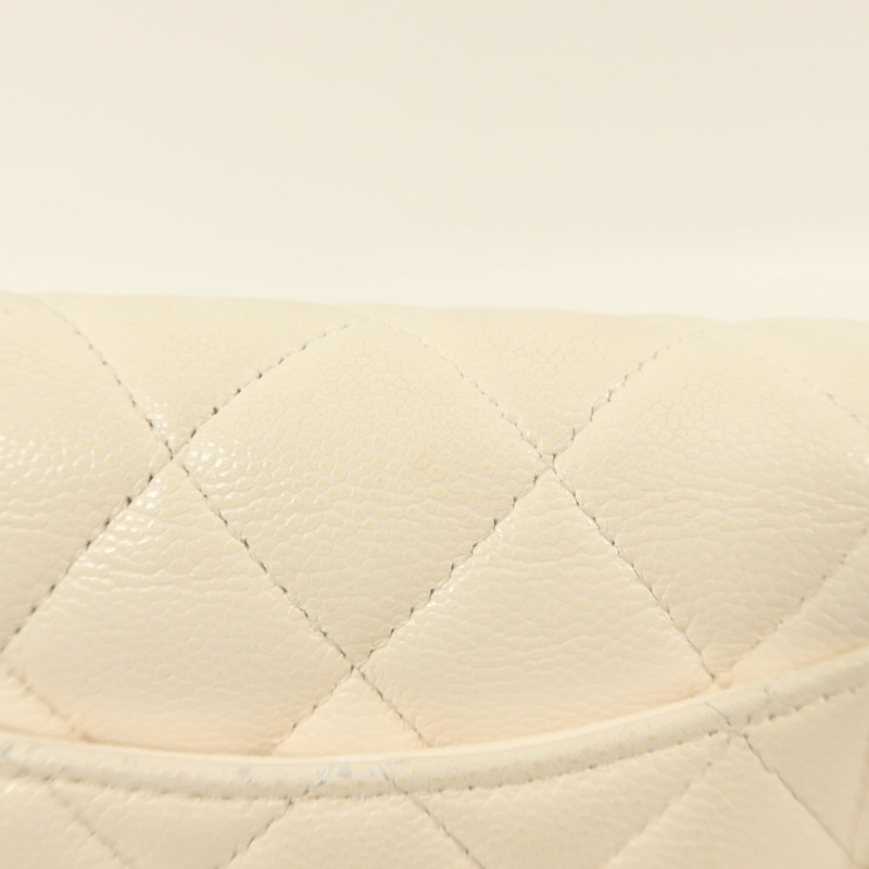 CHANEL 牛皮皮革Classic Long Wallet銀扣長錢包-15