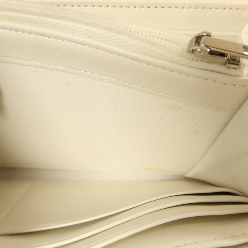 CHANEL 牛皮皮革Classic Long Wallet銀扣長錢包-19