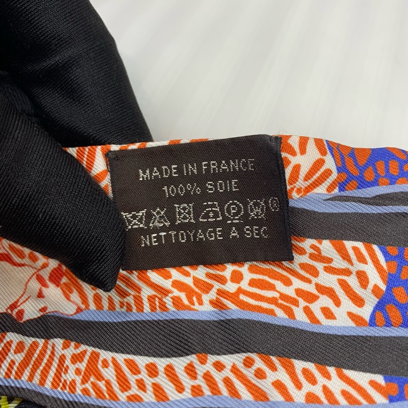 愛馬仕/Hermes Twilly自由之城絲帶綁帶 狗狗圖案很特別-2