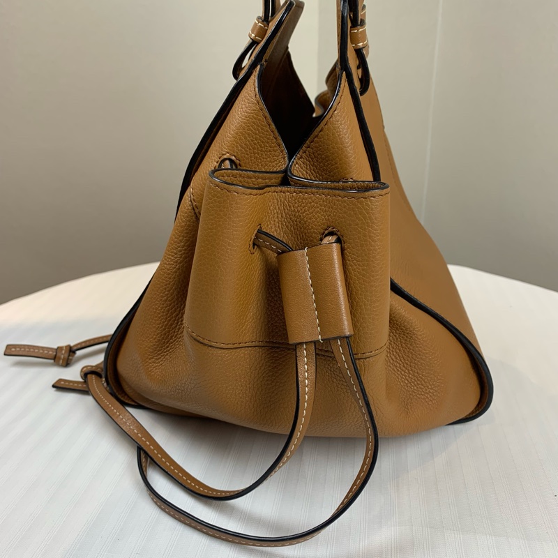 羅意威/Loewe Hammock 抽繩吊床包 太妃糖色 小號 可手提可斜背 20x15x21cm-5