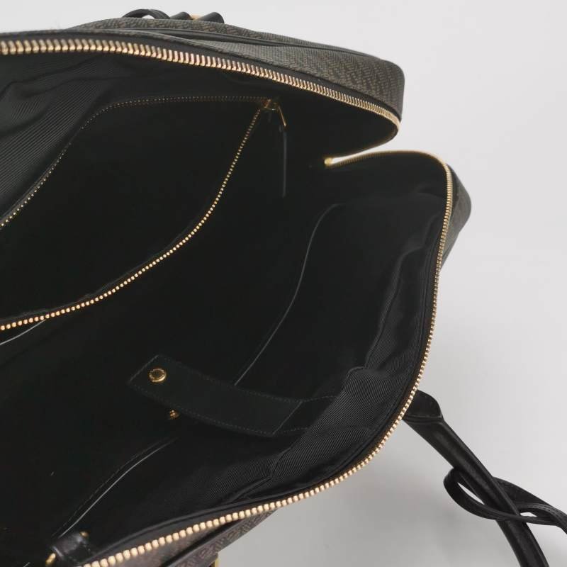 Saint Laurent牛皮老花滿印字母Logo手提包-6