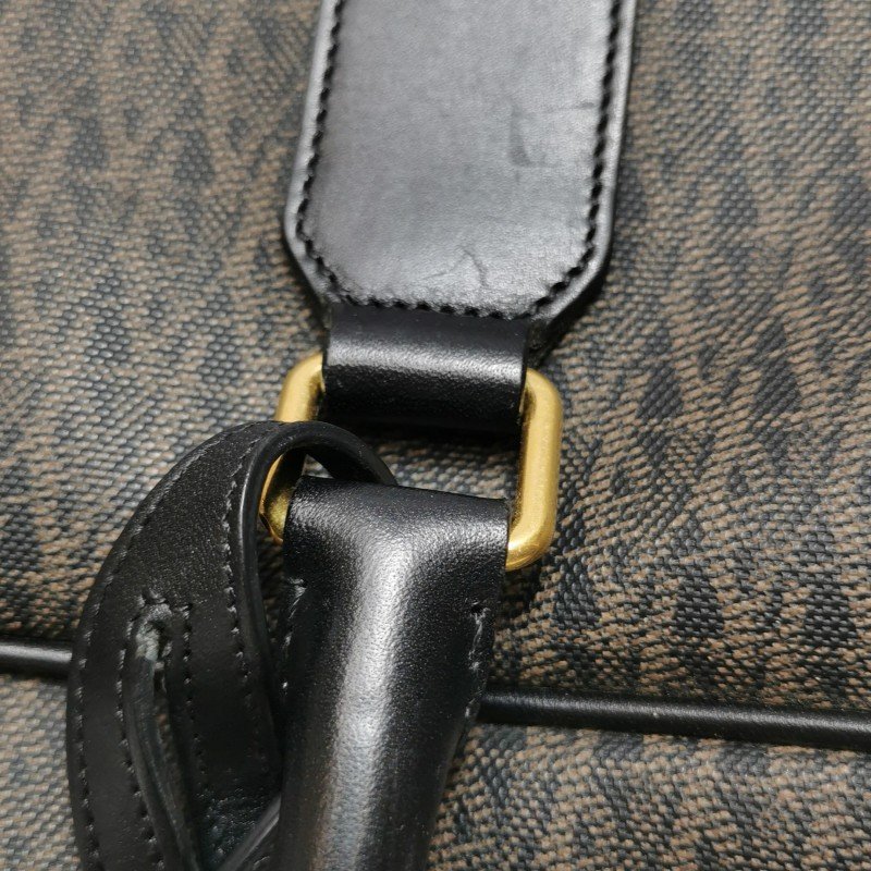 Saint Laurent牛皮老花滿印字母Logo手提包-13