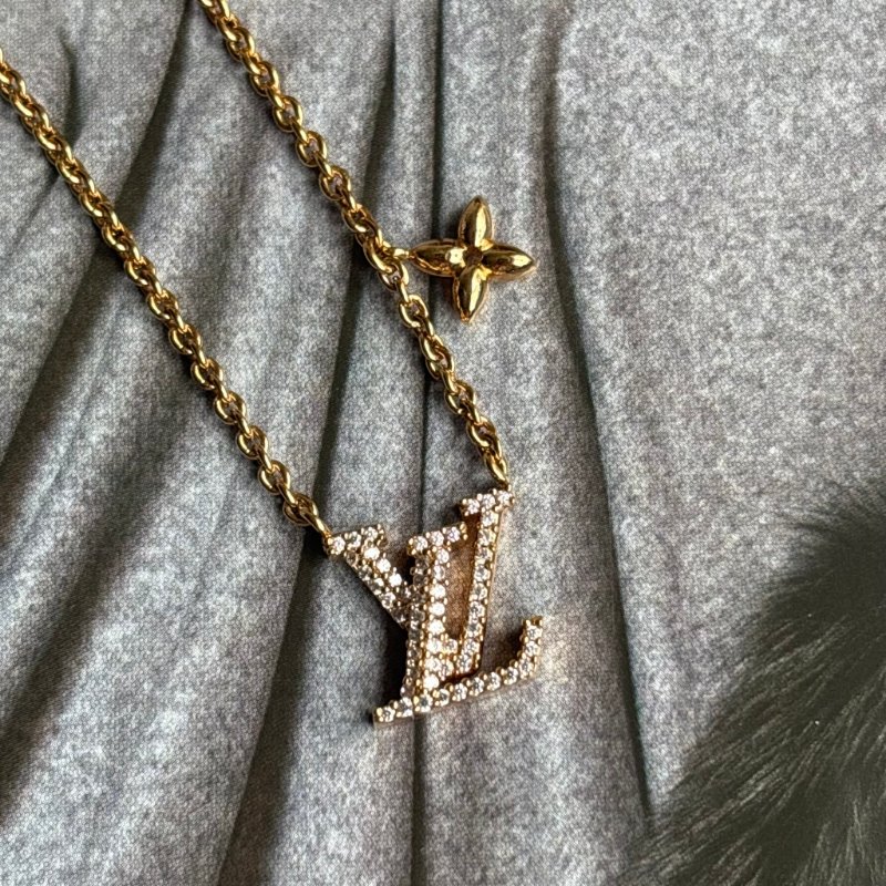 ::LOUIS VUITTON:: LV M00596 ICONIC 系列水晶萊茵石墜飾項鍊-2