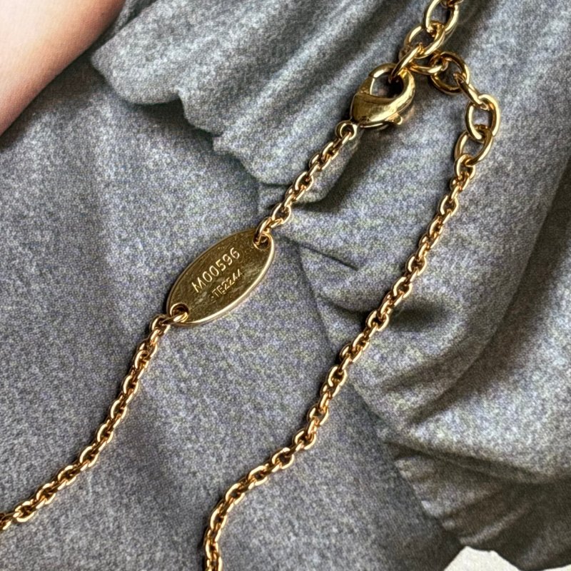 ::LOUIS VUITTON:: LV M00596 ICONIC 系列水晶萊茵石墜飾項鍊-5