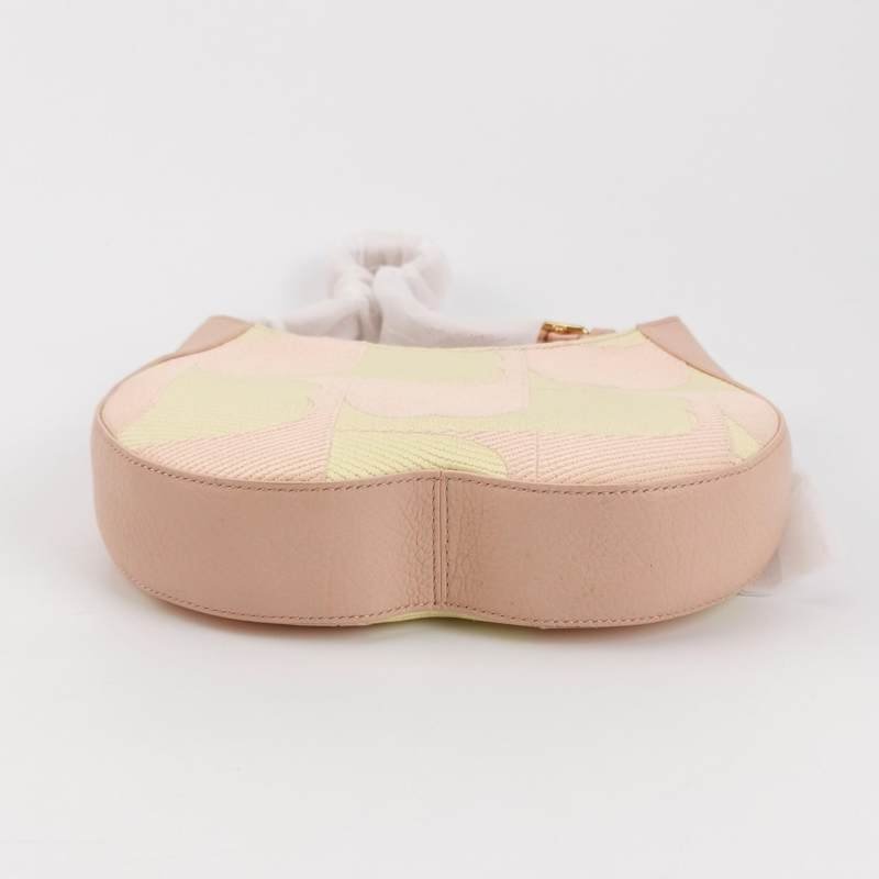 Burberry Chess牛皮拼色馬頭金屬裝飾單肩包9.8新-5