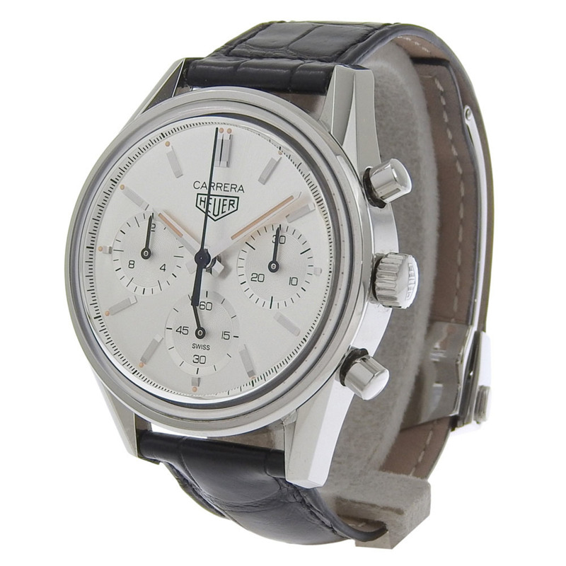 近全新 TAG Heuer Carrera 160週年限量版 CBK221B FC6479 銀色錶盤自動腕錶-1