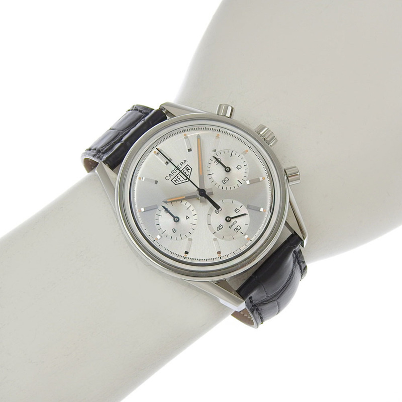 近全新 TAG Heuer Carrera 160週年限量版 CBK221B FC6479 銀色錶盤自動腕錶-7