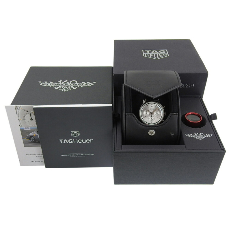 近全新 TAG Heuer Carrera 160週年限量版 CBK221B FC6479 銀色錶盤自動腕錶-8