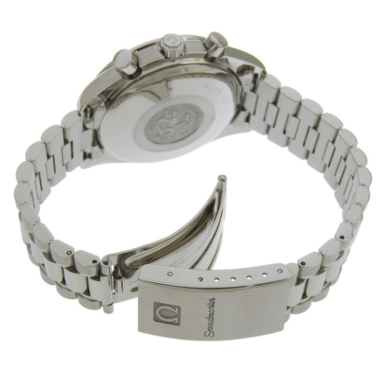 近新歐米茄超霸系列40週年紀念版3511 60橘色錶盤不鏽鋼自動機械男士腕錶，39毫米錶徑-2