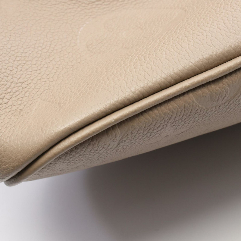 路易威登 Neverfull MM 手提包 皮革 Monogram Empreinte 女士 米色 M45686-5