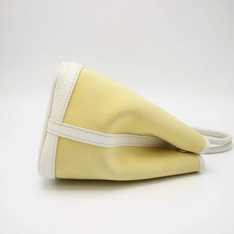 HERMES Garden Party 30 手提包Jaune Poussin/小雞黃30*21*13 98新配件塵袋-3