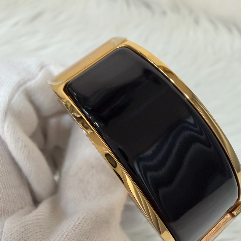 HERMES CLIC H LOGO GM 89黑色 黃金色 中版 琺瑯 手環 手鐲-7