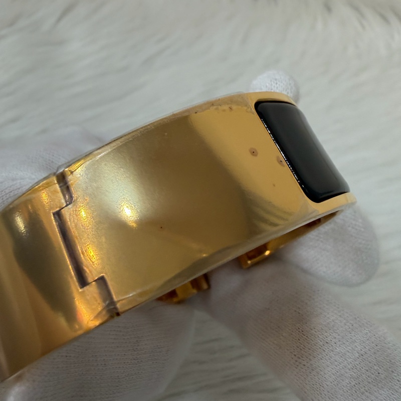 HERMES CLIC H LOGO GM 89黑色 黃金色 中版 琺瑯 手環 手鐲-9