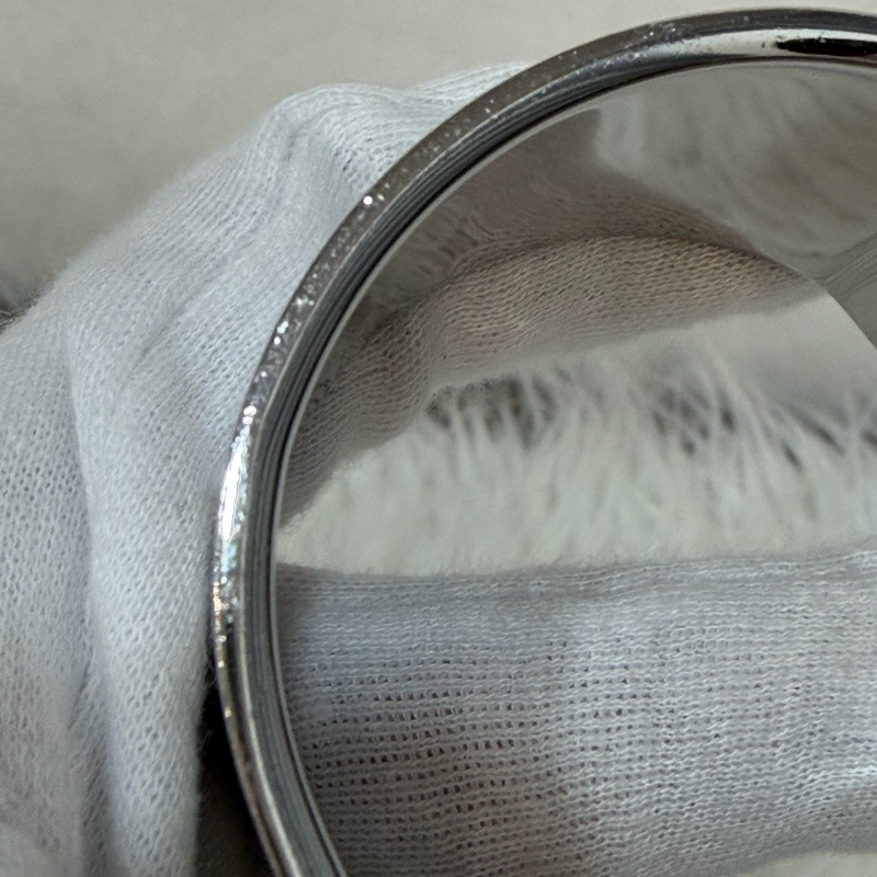 HERMES 銀色 白金色 白 琺瑯 POP H LOGO PM 寬版 手環 手鐲-20