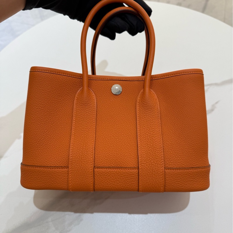 愛馬仕Hermes mini花園包 mini garden23 愛馬仕橙-6