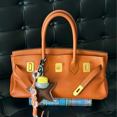 Birkin shoulder 42 93 愛馬仕橙 🍊金扣 太酷啦～。
