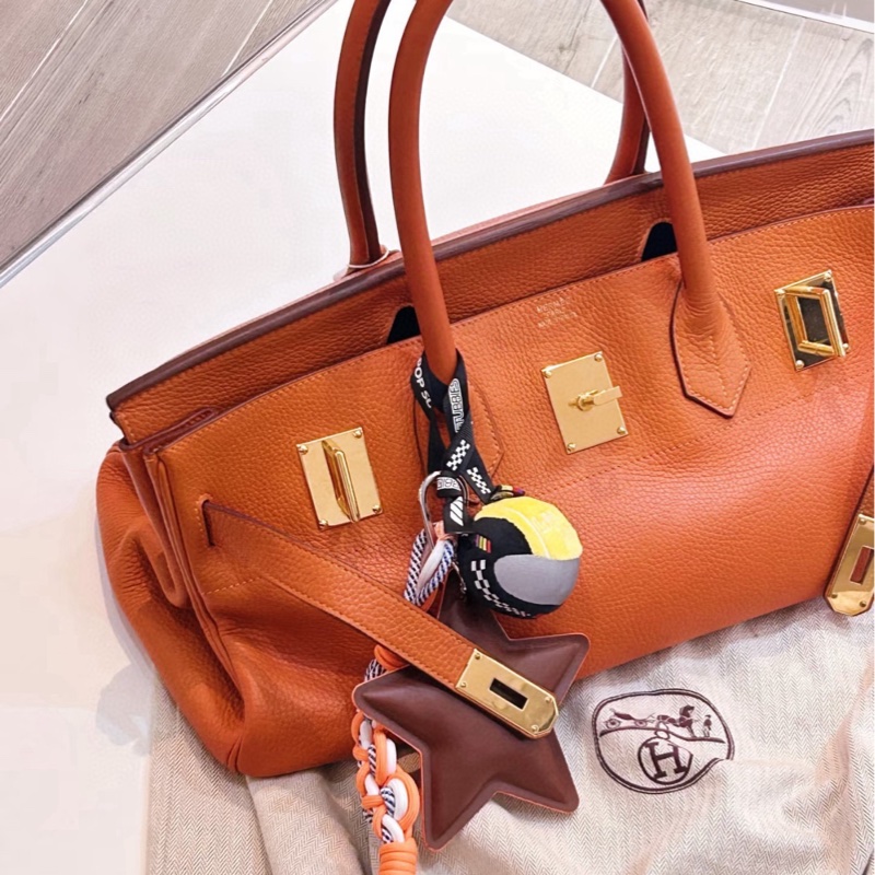 Birkin shoulder 42 93 愛馬仕橙 🍊金扣 太酷啦～。-5