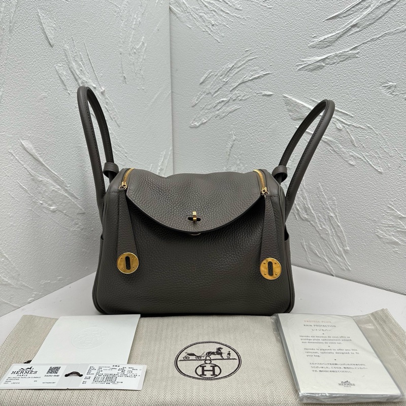 98新 Hermes/愛馬仕 lindy26 錫器灰-0