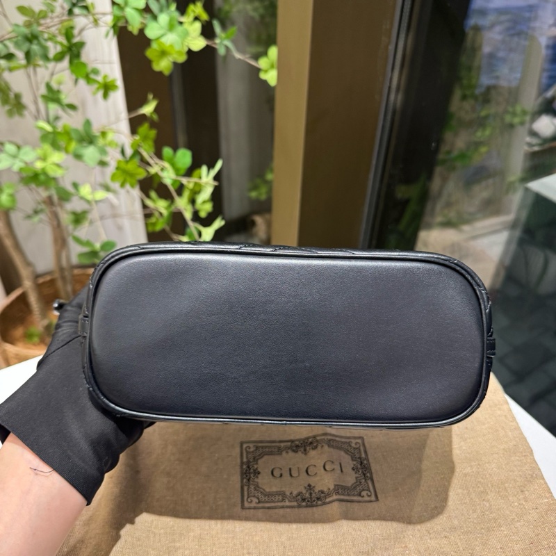古驰/Gucci 新款黑色马蒙小船包 23厘米（宽）x 12厘米（高）x 10厘米-3