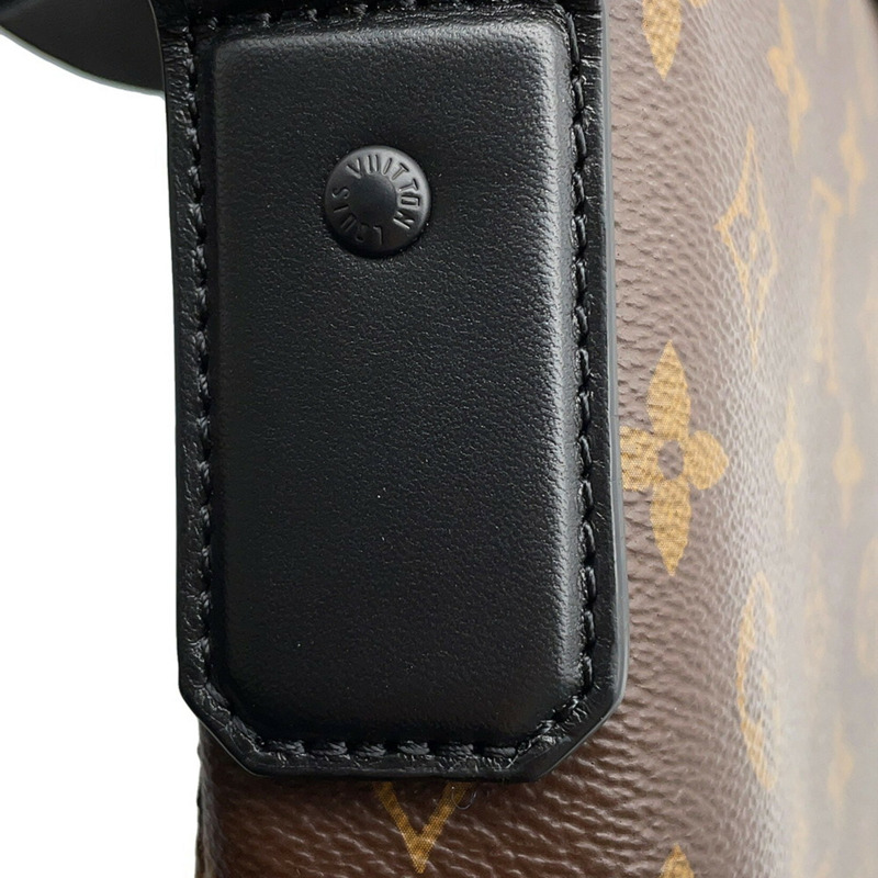 路易威登 Monogram Macassar 磁吸肩背包 M45557 男士黑色手提包 LOUIS VUITTON-6