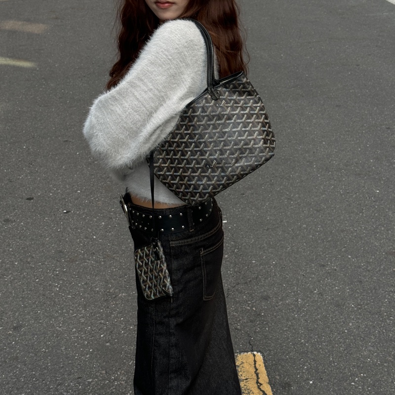 【超！級！新】 Goyard Anjou Mini Tote 黑色迷你托特 （代購要12萬多）-2
