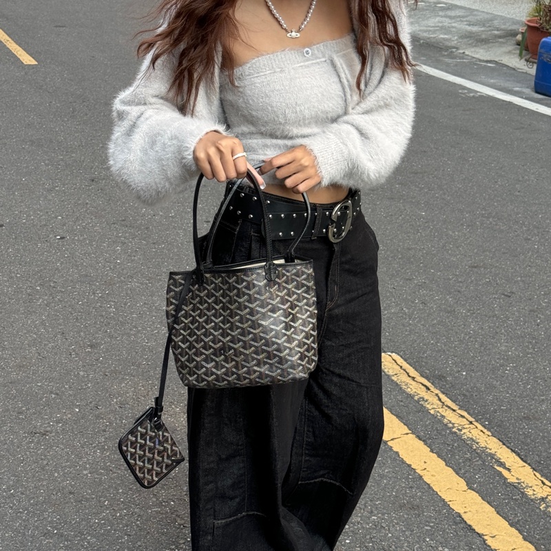 【超！級！新】 Goyard Anjou Mini Tote 黑色迷你托特 （代購要12萬多）-5