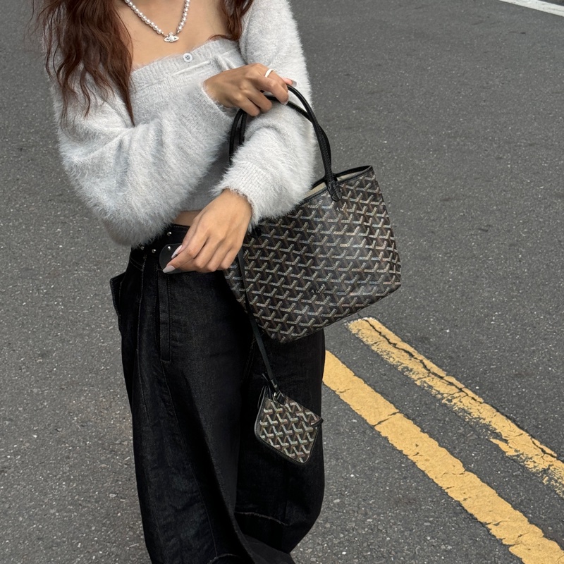【超！級！新】 Goyard Anjou Mini Tote 黑色迷你托特 （代購要12萬多）-6
