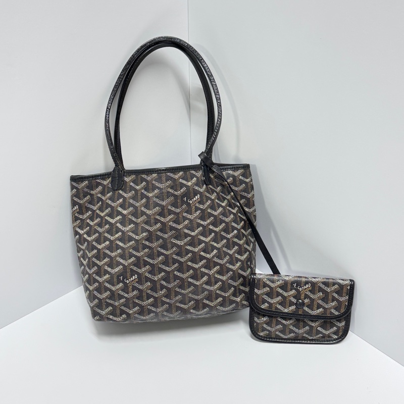 【超！級！新】 Goyard Anjou Mini Tote 黑色迷你托特 （代購要12萬多）-7