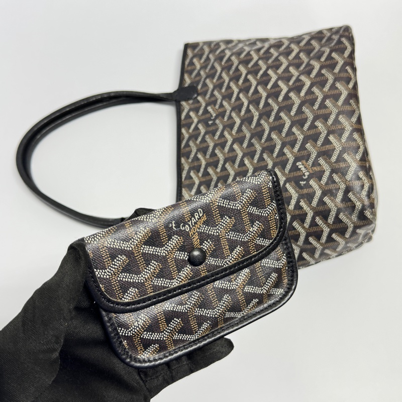 【超！級！新】 Goyard Anjou Mini Tote 黑色迷你托特 （代購要12萬多）-16
