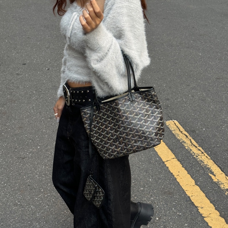 【超！級！新】 Goyard Anjou Mini Tote 黑色迷你托特 （代購要12萬多）-23