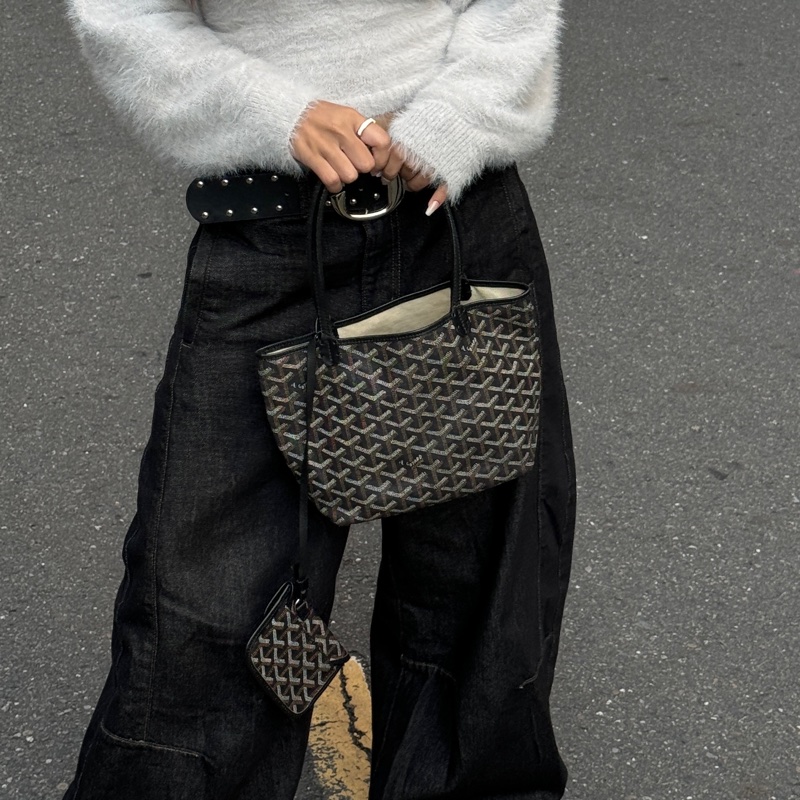 【超！級！新】 Goyard Anjou Mini Tote 黑色迷你托特 （代購要12萬多）-24