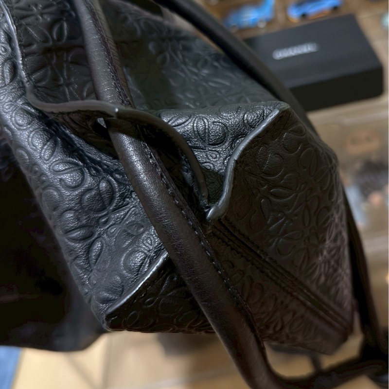 🎩🎩LOEWE羅意威Yago系列黑色抽繩背包-2