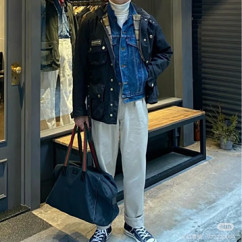 Gucci 古馳 紅綠條紋 黑色 帆布 手提包 登機袋 旅行袋 登機包 肩背包-2